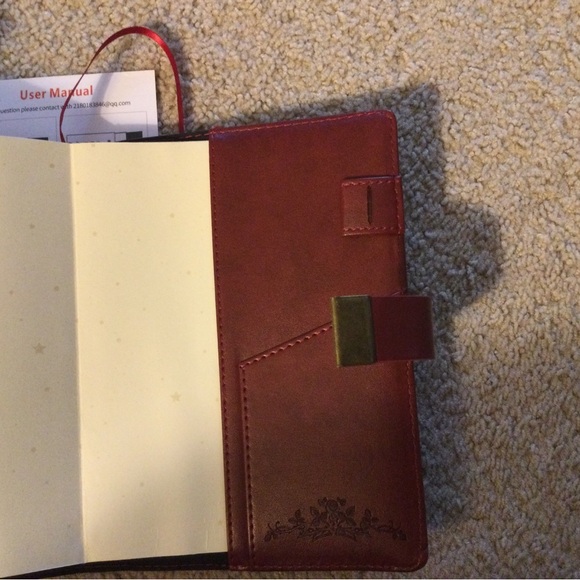 NIB Lock Diary PU Leather 200 Pages Notebook - Picture 2 of 2